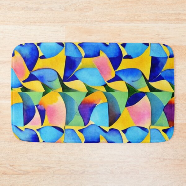Item preview, Abstract Colorful Petals on Yellow designed and sold by calibrit.