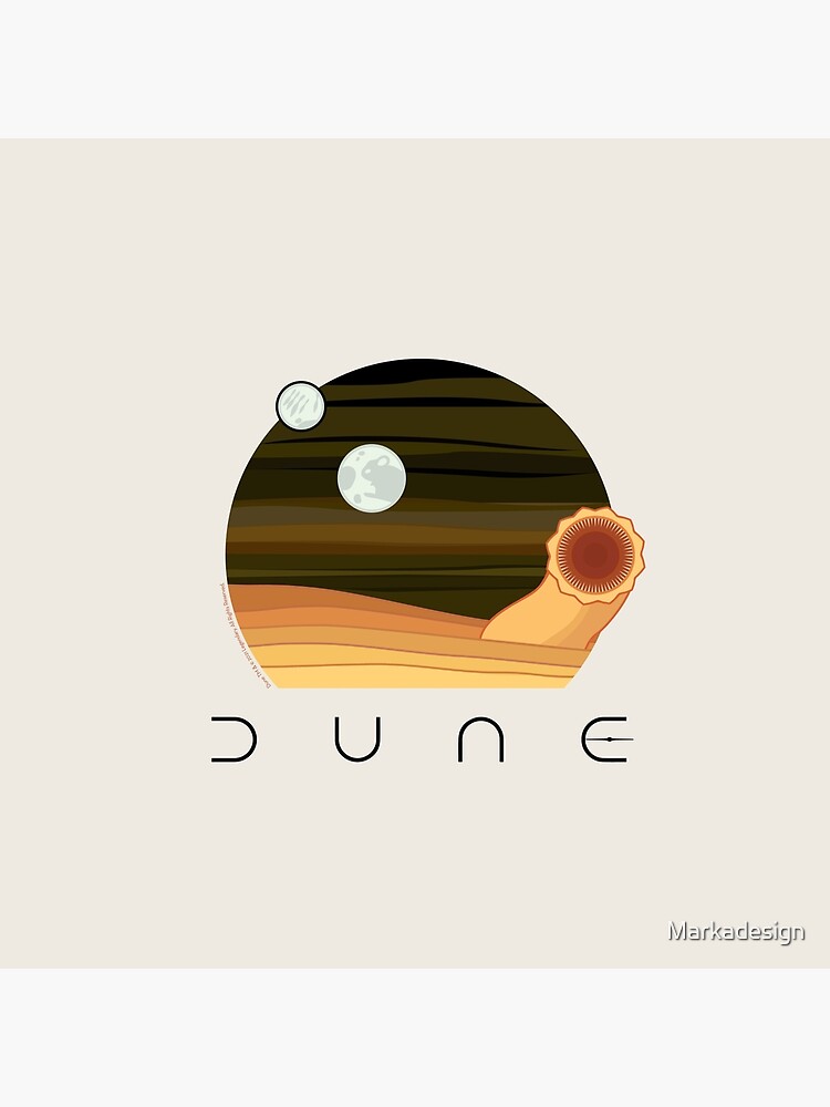 Thumbnail 2 of 2, Tote Bag, Dune Desert Night and Sandworm designed and sold by Markadesign.