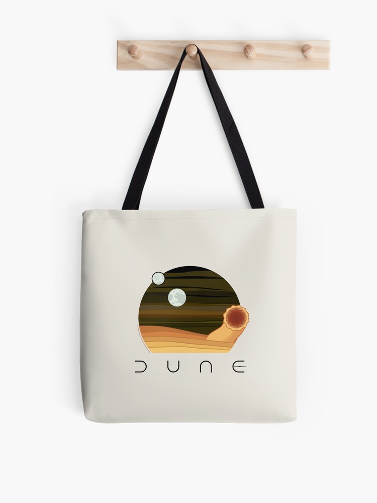 Thumbnail 1 of 2, Tote Bag, Dune Desert Night and Sandworm designed and sold by Markadesign.