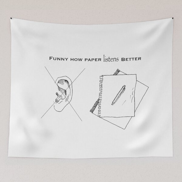Item preview, "Paper listens better" designed and sold by artofmyfathers.