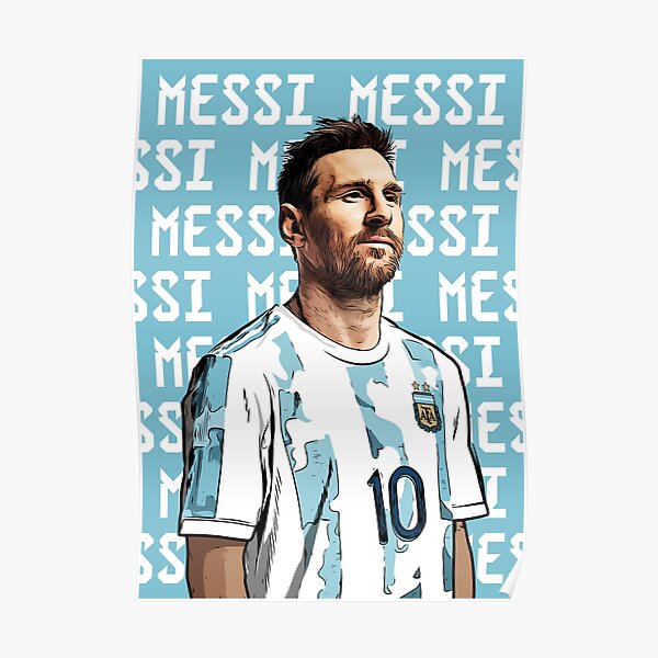 GOAT Lionel Messi Soccer Argentina Messi T-shirt - Ink In Action