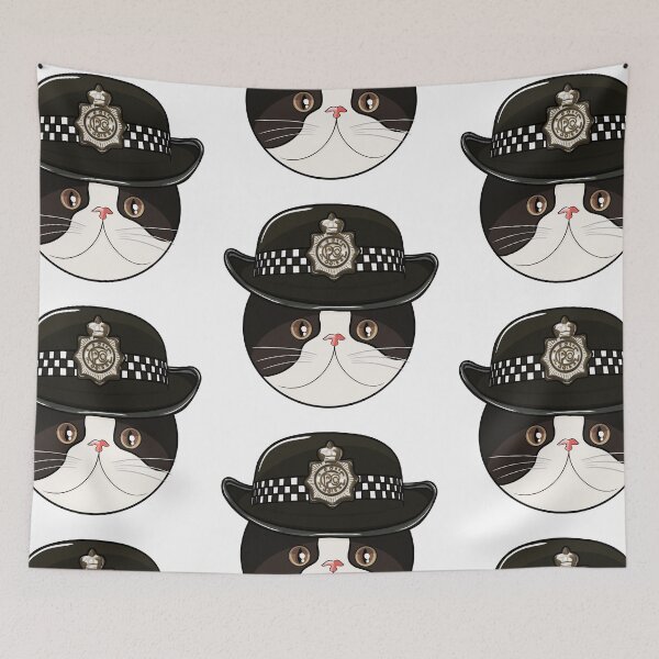 Item preview, Sheriff Cat - Cats in Hats Sticker designed and sold by N9Livez.