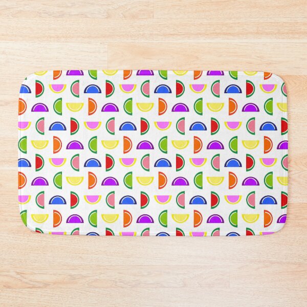 Item preview, Sweet Tooth Rainbow of Colorful Jelly Fruit Candy Slices on White designed and sold by GreenCarbon2112.