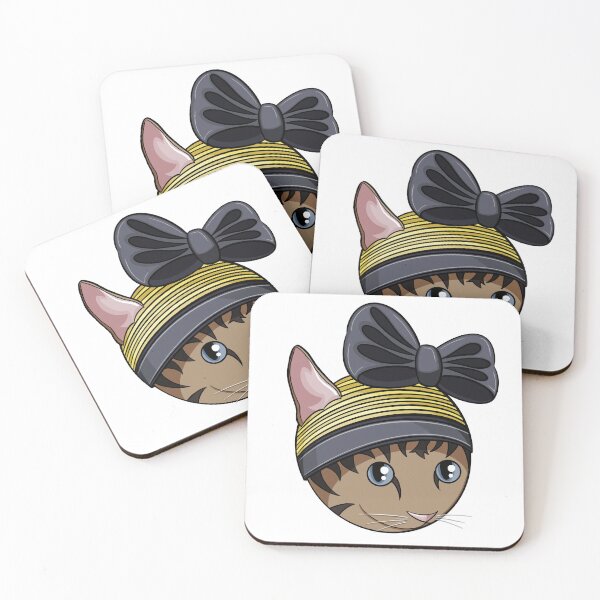 Item preview, Beanie Bow Cat - Cats in Hats Sticker designed and sold by N9Livez.