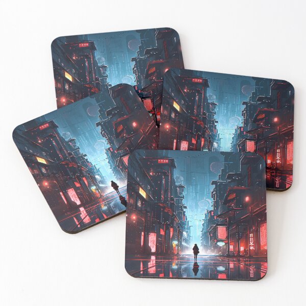 Item preview, Cyberpunk cityscape designed and sold by Narubi.