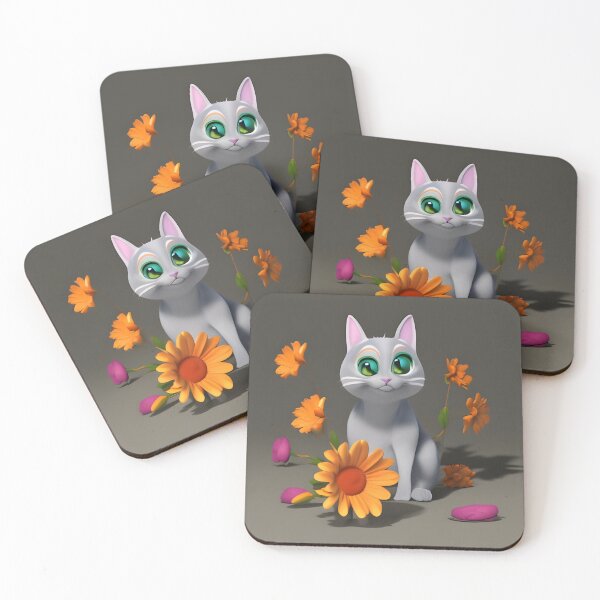 Item preview, Cat Flower 17 designed and sold by Camila Hamdan.