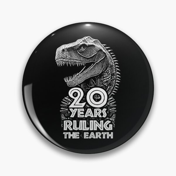 Item preview, 20 Years Ruling The Earth Anniversary - Dinosaur Lovers 20th Birthday  designed and sold by TMBTM.