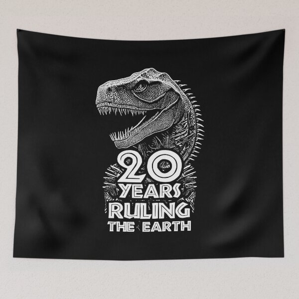 Item preview, 20 Years Ruling The Earth Anniversary - Dinosaur Lovers 20th Birthday  designed and sold by TMBTM.