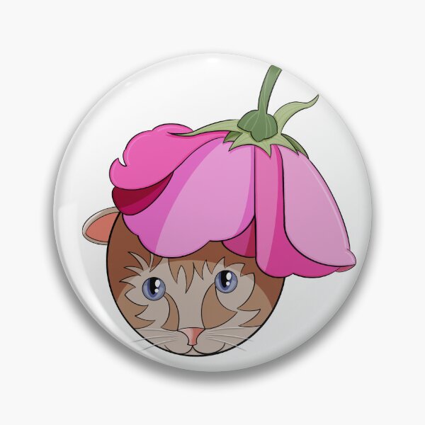 Item preview, Flower Cat - Cats in Hats Sticker designed and sold by N9Livez.