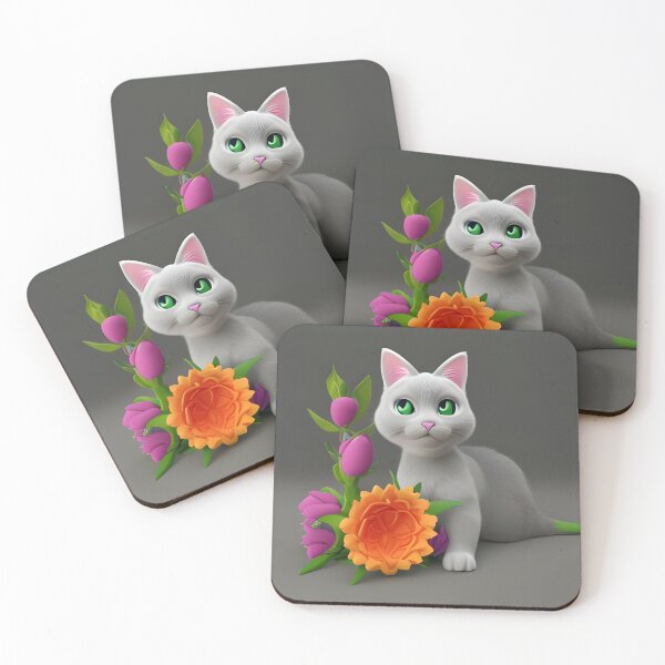 Item preview, Cat Flower 19 designed and sold by Camila Hamdan.