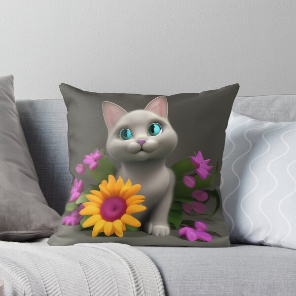 Item preview, Cat Flower 20 designed and sold by Camila Hamdan.