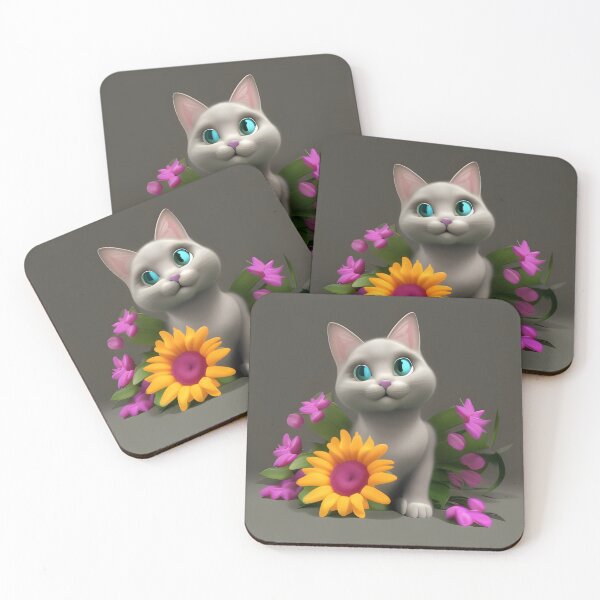 Item preview, Cat Flower 20 designed and sold by Camila Hamdan.