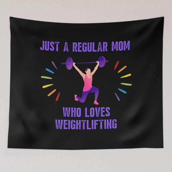 Item preview, Just a regular mom who loves weightlifting - Night time version designed and sold by AdiRemba.