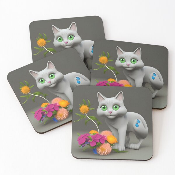 Item preview, Cat Flower 21 designed and sold by Camila Hamdan.