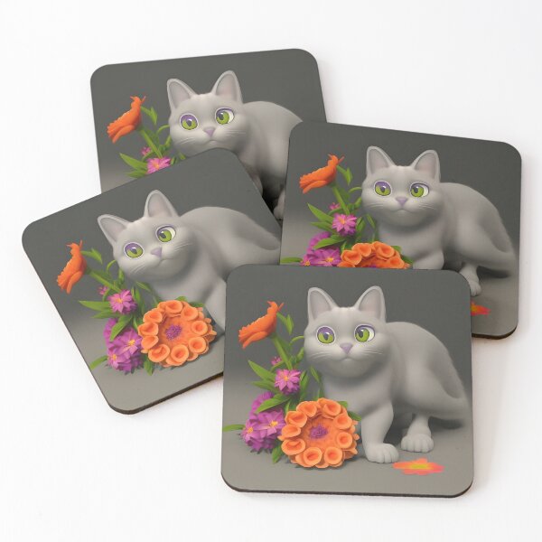 Item preview, Cat Flower 22 designed and sold by Camila Hamdan.