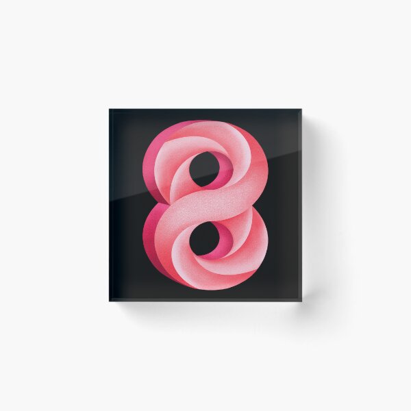 Item preview, Optical Illusion Infinity Symbol Pink  designed and sold by By Aurora Sky.