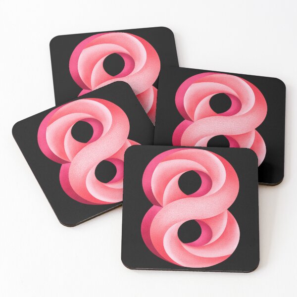 Item preview, Optical Illusion Infinity Symbol Pink  designed and sold by By Aurora Sky.