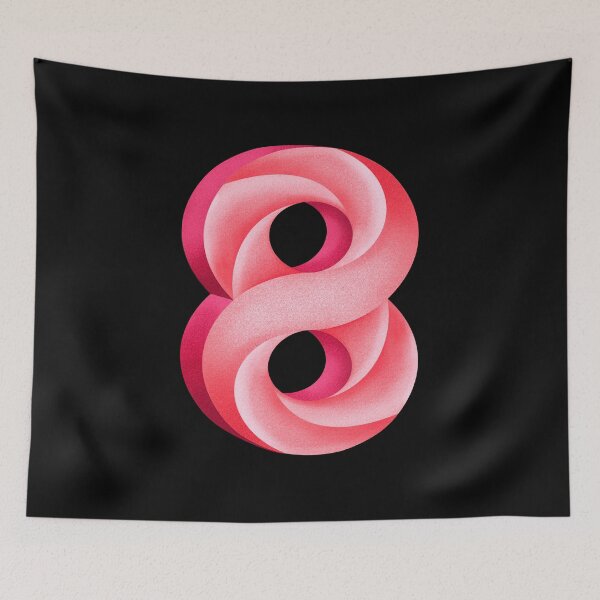 Item preview, Optical Illusion Infinity Symbol Pink  designed and sold by By Aurora Sky.