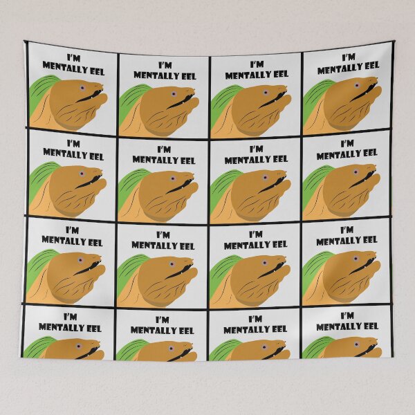 Item preview, Mentally Eel Fish Pun designed and sold by DesignsbyJBird.