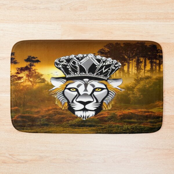 Item preview, lion in silver crown lion's head computer graphic designed and sold by JaroDesign2023.