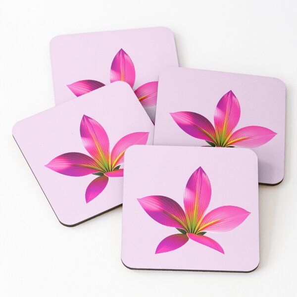 Item preview, Vertical pink Lily flower - Botanical designed and sold by BacalhanzZz.