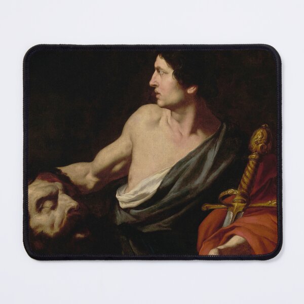 Item preview, David with the Head of Goliath | Pietro Novelli | 1630 Baroque Biblical Art designed and sold by CJET.