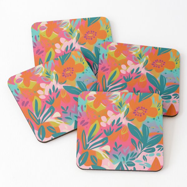 Item preview, summer flower abstract pattern colorful pattern gift for her designed and sold by LuisaYas.