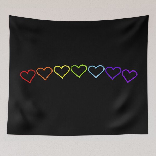 Item preview, Proud rainbow hearts designed and sold by shackledlettuce.