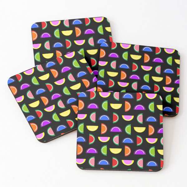 Item preview, Colorful Jelly Fruit Candy Slices on Black designed and sold by GreenCarbon2112.