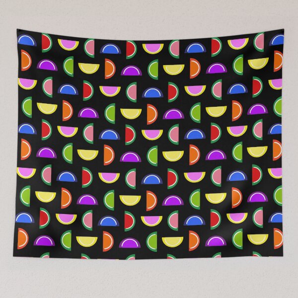 Item preview, Colorful Jelly Fruit Candy Slices on Black designed and sold by GreenCarbon2112.