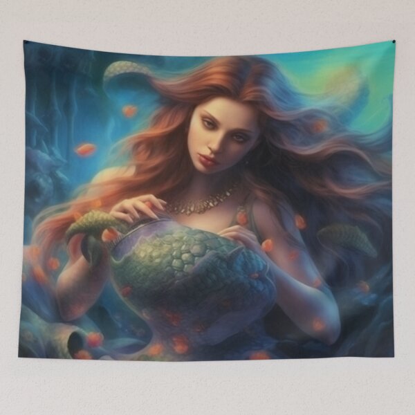 Item preview, The Pensive Beauty of the Mermaid designed and sold by Cris888.