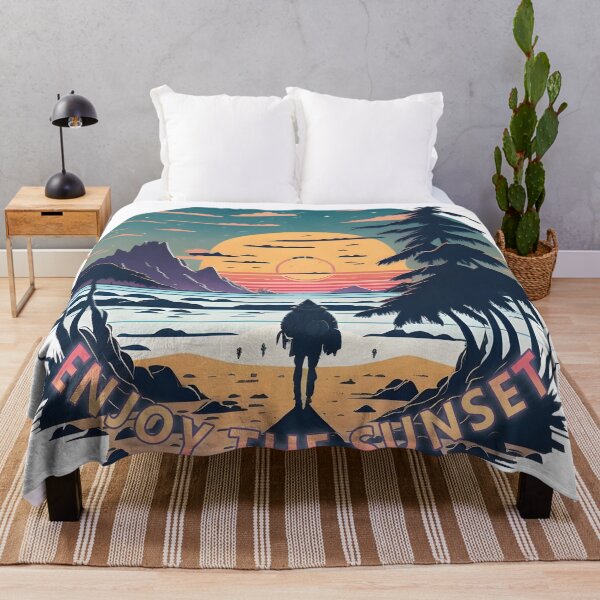 Item preview, Walking on the Beach at Sunset - Summer Travel designed and sold by Beyond-Summit.