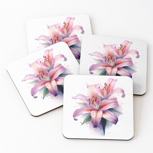 Item preview, Lily Flowers Purple designed and sold by illustratious.