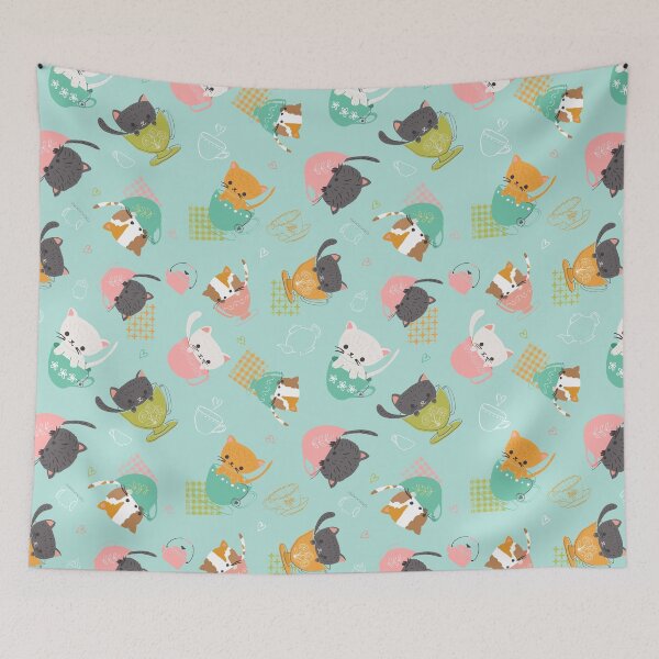 Item preview, Teacups and Kittens designed and sold by Heather Rosas.