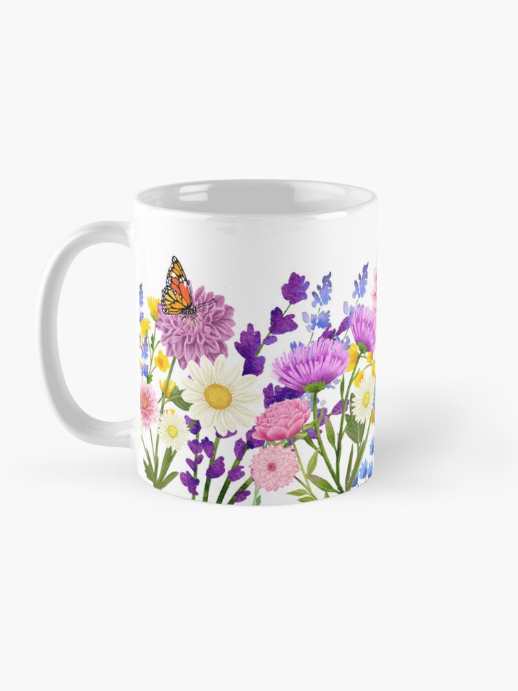 Basketflower Purple Mug – Summer Moon Coffee