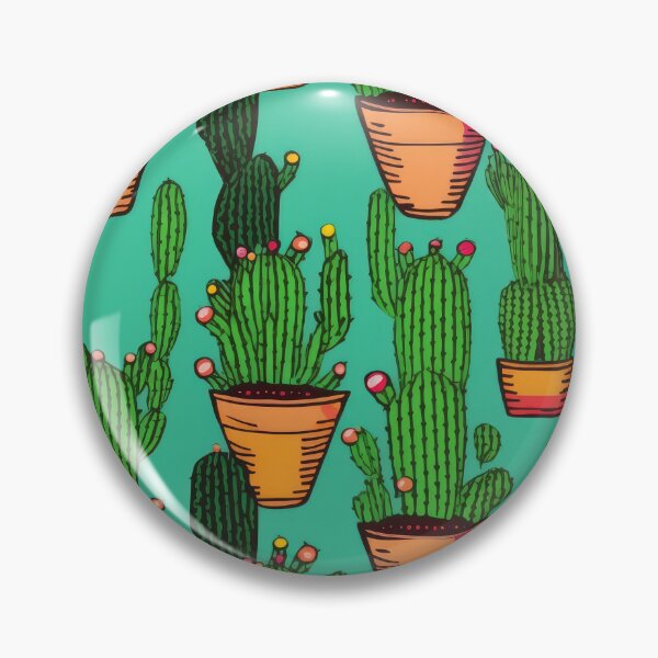 Item preview, Serenity in Spines: A Cactus Kaleidoscope designed and sold by SpicyGraphicArt.