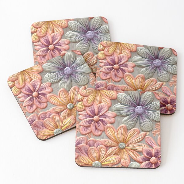 Item preview, Embroidered Flowers designed and sold by ArtfulVixen.