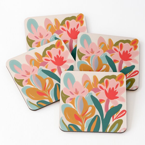 Item preview, summer flower abstract pattern colorful pattern gift for her designed and sold by LuisaYas.