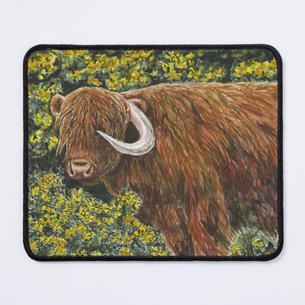 Item preview, One Horned Highland Cow designed and sold by LymphomaLass.