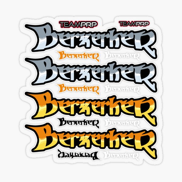 Team PRP Berzerker Logo Decal Set 02 Transparent Sticker