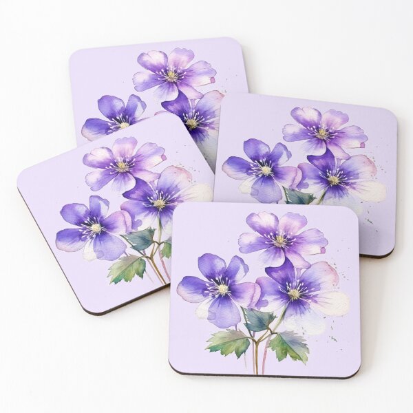 Item preview, Violet Flowers designed and sold by illustratious.