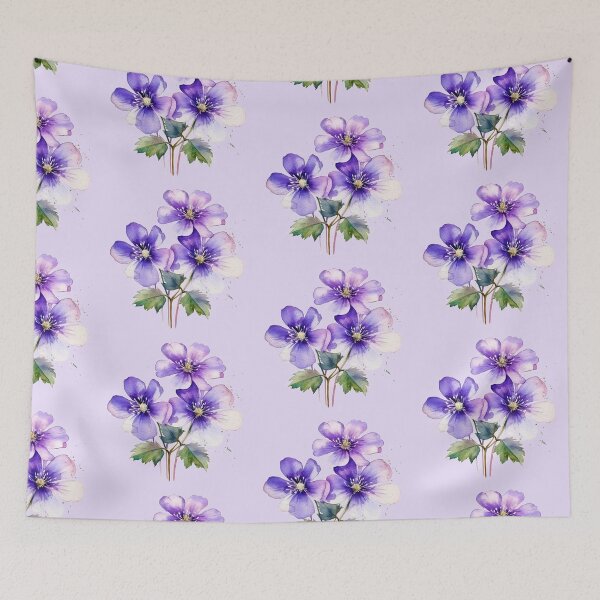 Item preview, Violet Flowers designed and sold by illustratious.
