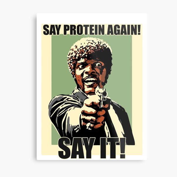 Item preview, Funny Vegan Saying - Say Protein Again designed and sold by quinoastyle.
