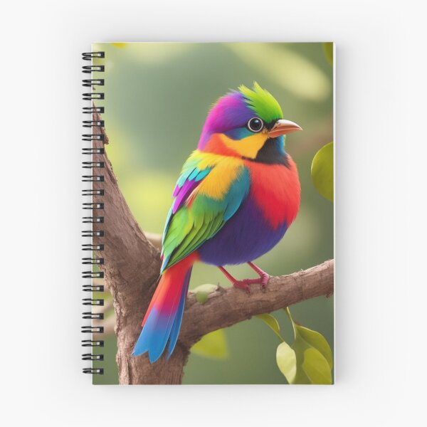 Item preview, A Colorful Bird Perched on a Tree designed and sold by artwealllove.