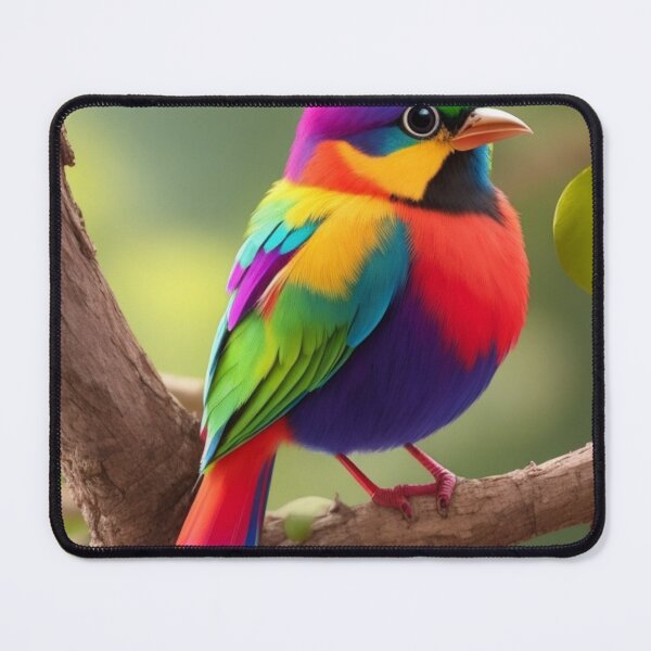 Item preview, A Colorful Bird Perched on a Tree designed and sold by artwealllove.