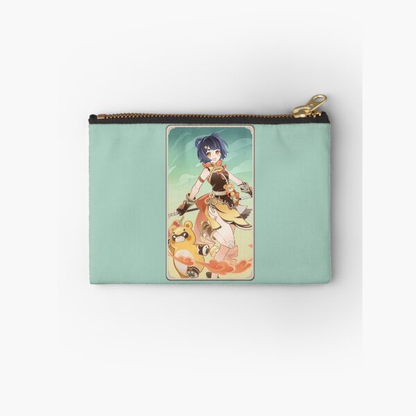 Item preview, Tarjeta Genshin Xiangling designed and sold by HuckleberryArts.