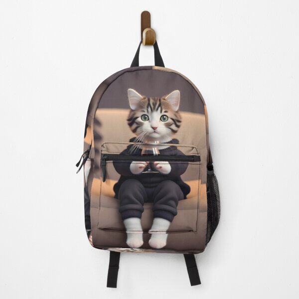 Item preview, Cat Drinking Wine - Modern Digital Art designed and sold by Ai-michiart.