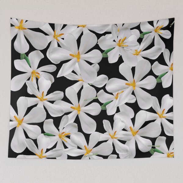 Item preview, Beautiful and real pure white blooming jasmine flowers  designed and sold by TheSeasonalYard.