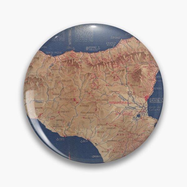 Item preview, Vintage Sicily Italy Map (1900) Old Sicilian Island Atlas designed and sold by BravuraMedia.
