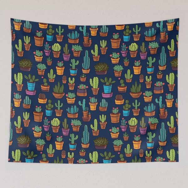 Item preview, Serenity in Spines: A Cactus Kaleidoscope designed and sold by SpicyGraphicArt.